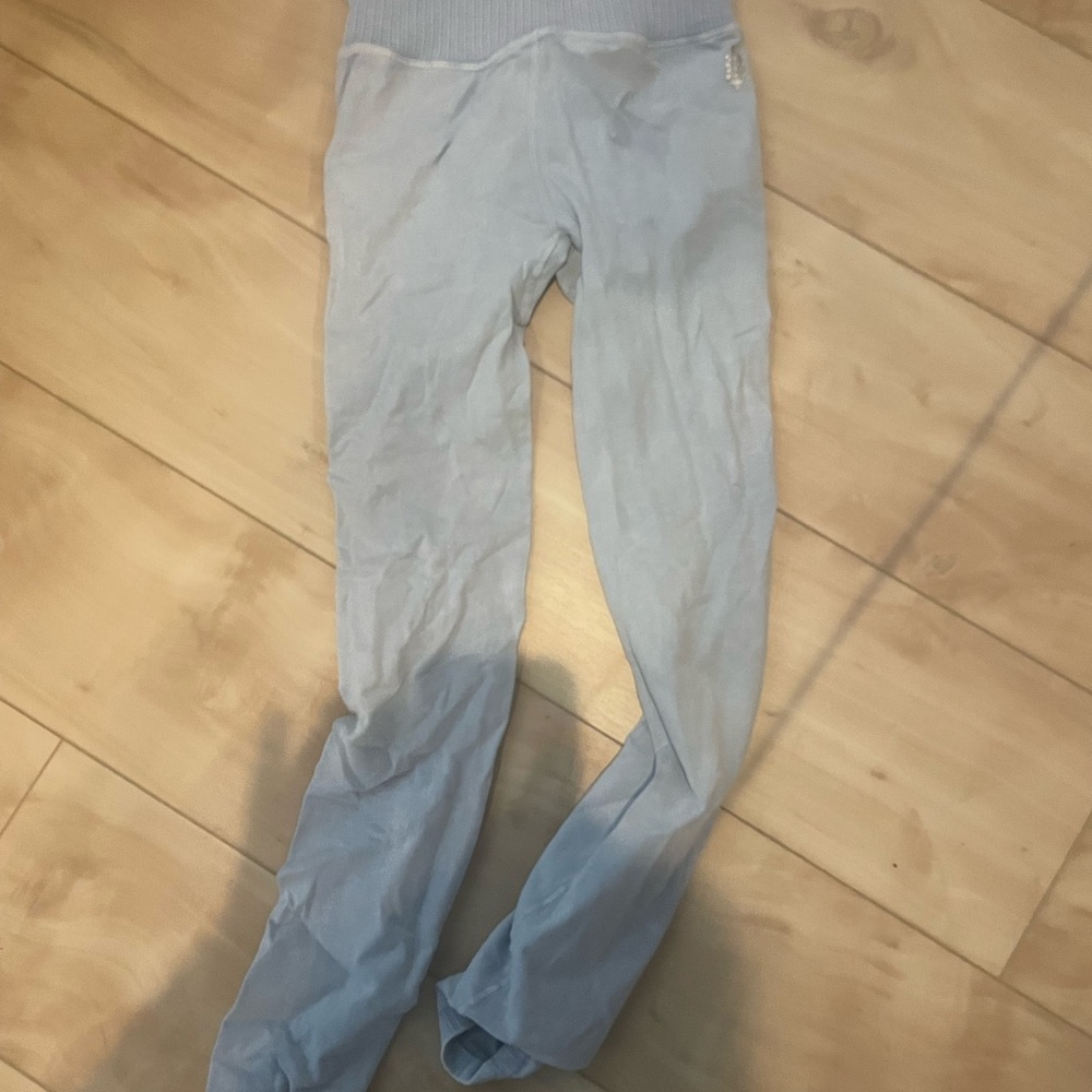 Free People Movement light blue leggings 
XS